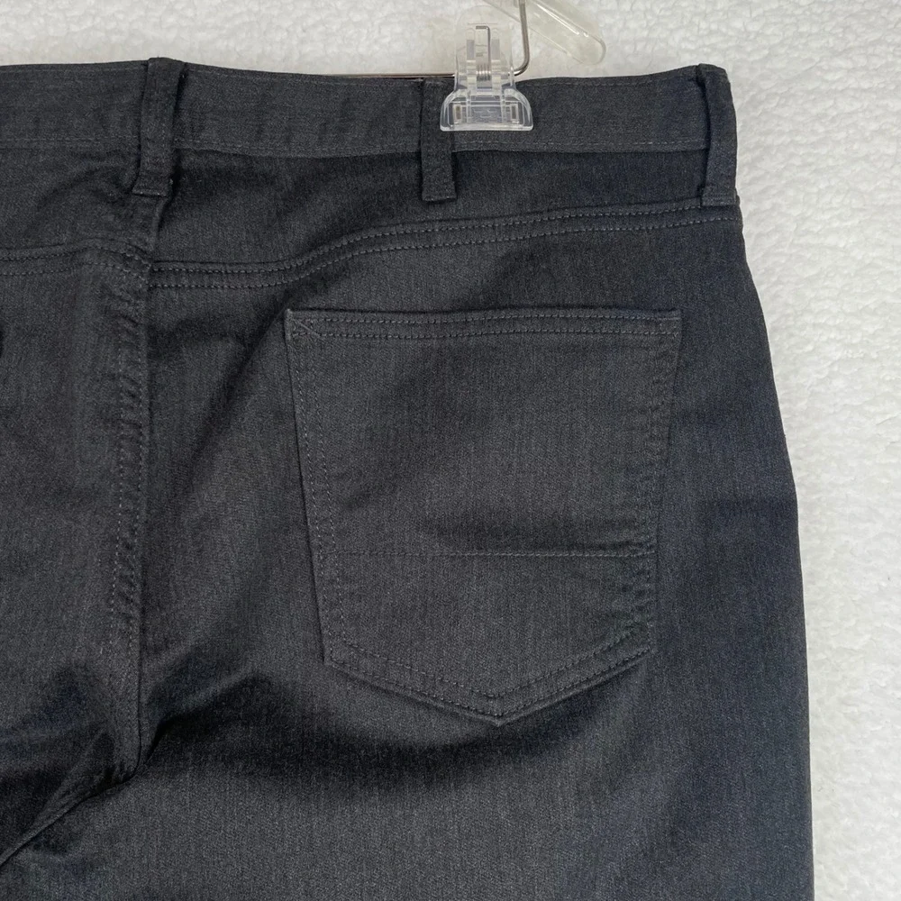 Banana Republic Travel Jeans Mens 38x32 Athletic Fit Charcoal Gray Stretch Pants